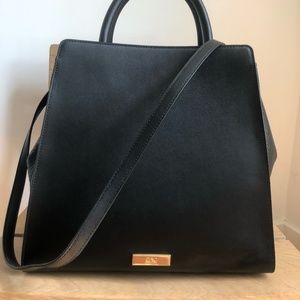 NWT - Zac Posen Eartha Satchel in Black Leather